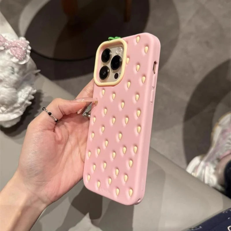 Cutesy™ Pink Strawberry Phone Case