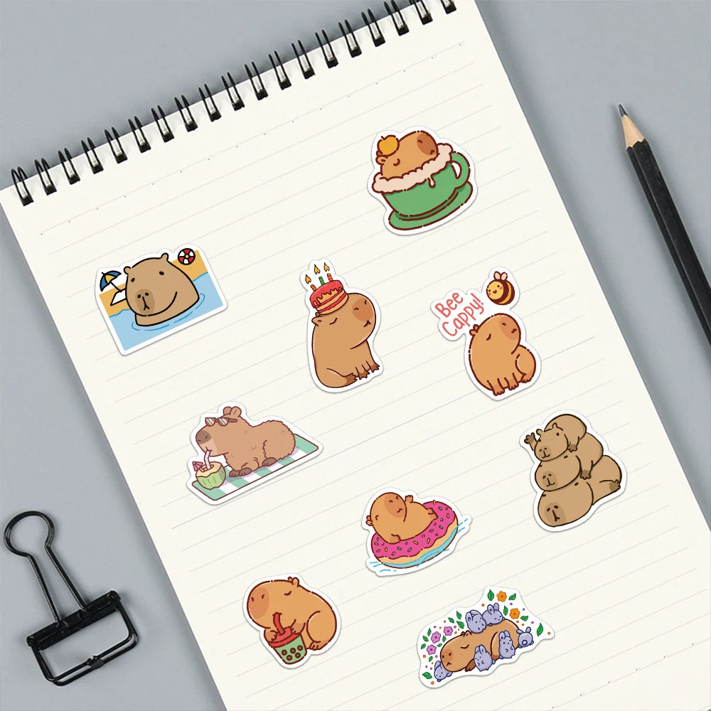 Cutesy™ Capybara Animal Stickers