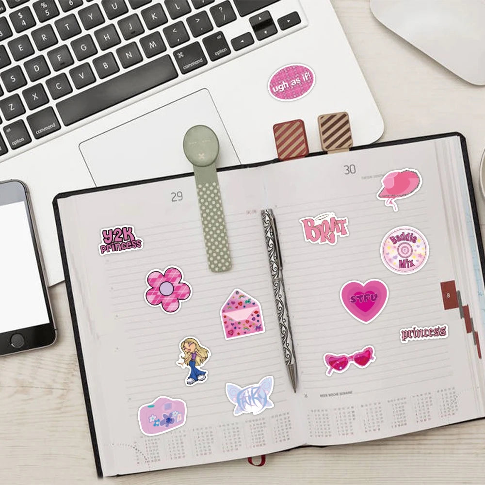 Cutesy™ Pink Y2K Stickers