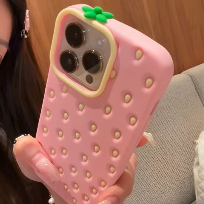 Cutesy™ Pink Strawberry Phone Case