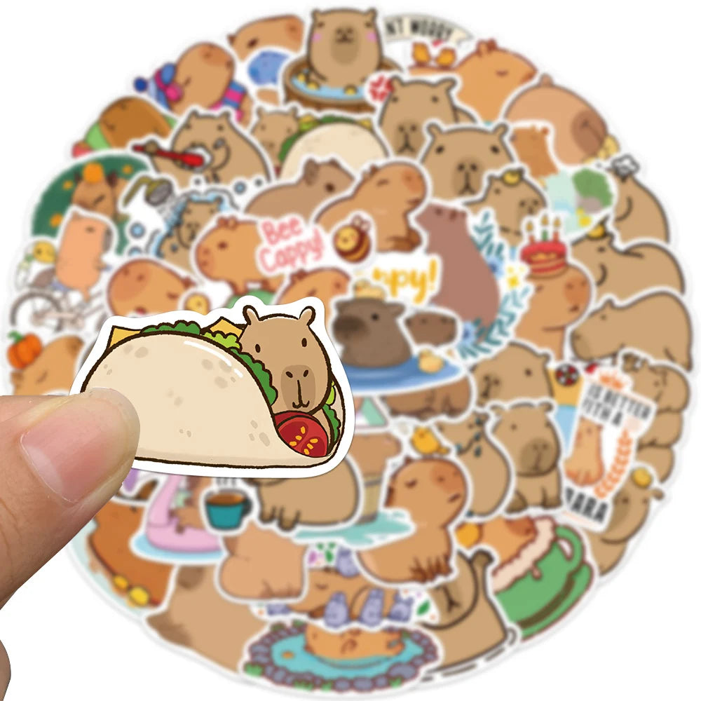 Cutesy™ Capybara Animal Stickers