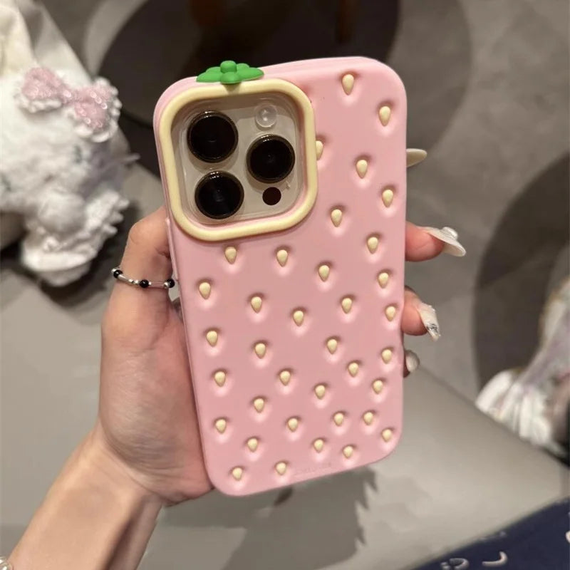 Cutesy™ Pink Strawberry Phone Case