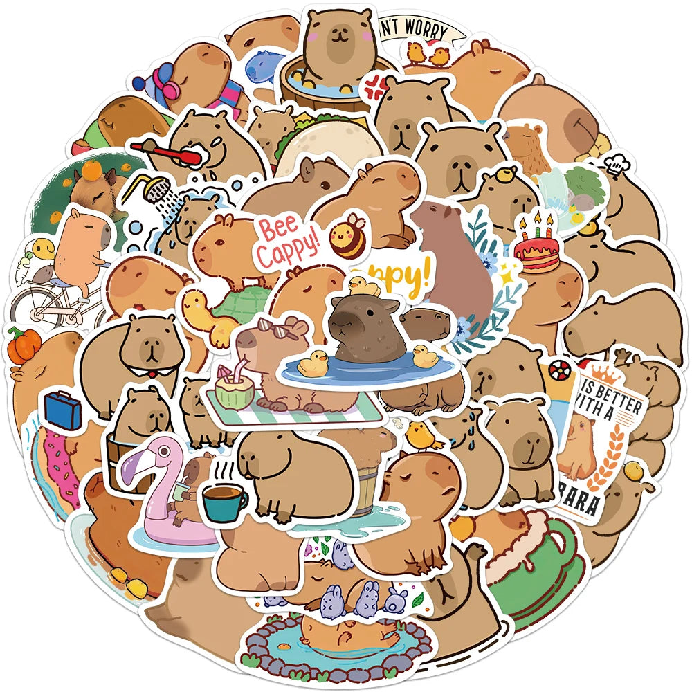 Cutesy™ Capybara Animal Stickers