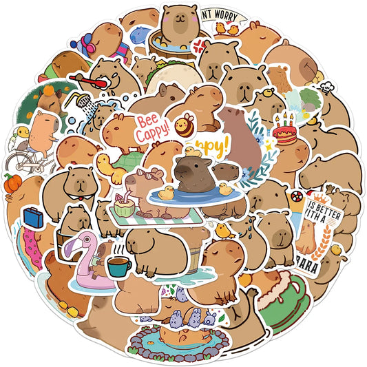 Cutesy™ Capybara Animal Stickers