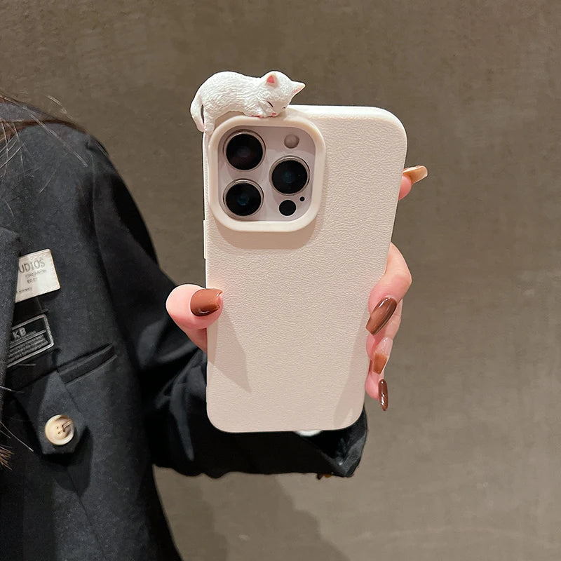 Cutesy™ 3D Cartoon Lying Cat