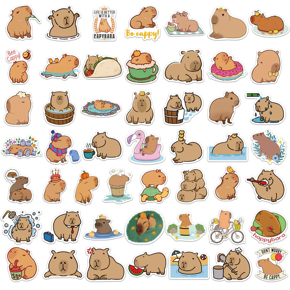 Cutesy™ Capybara Animal Stickers