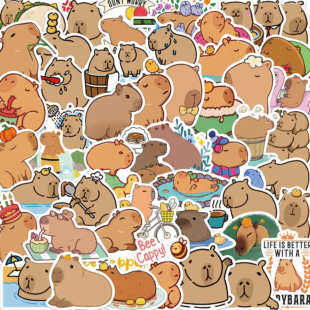Cutesy™ Capybara Animal Stickers