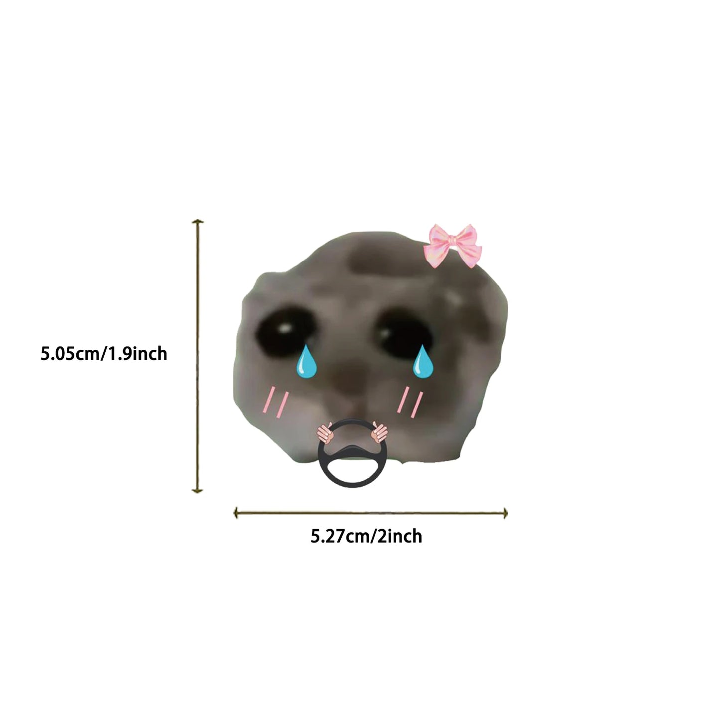 Cutesy™ 56pcs Sad Hamster Meme Stickers